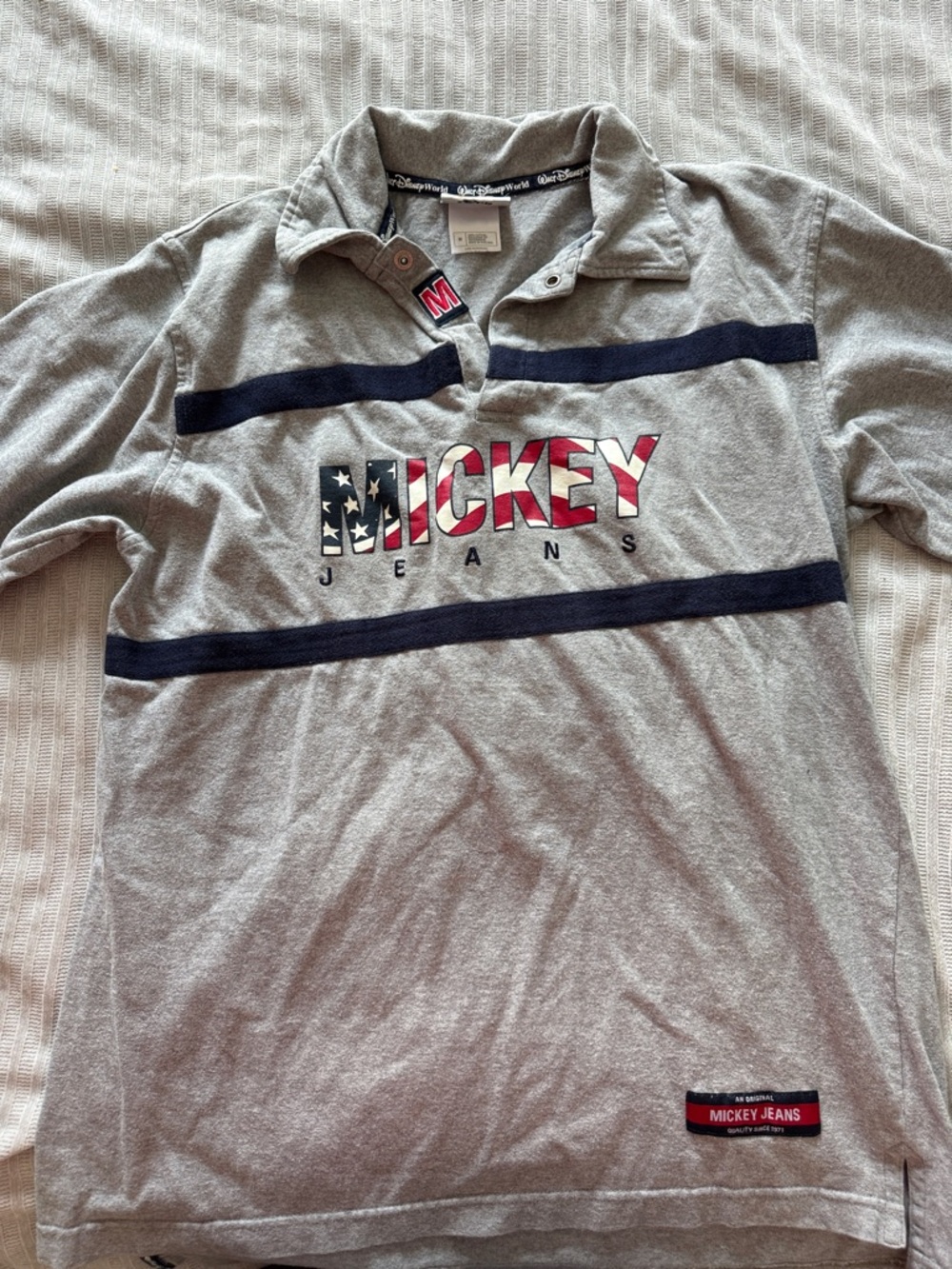 Vintage Disney American Flag Polo